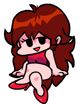 Girlfriend's sprite animation from the game Friday Night Funkin'